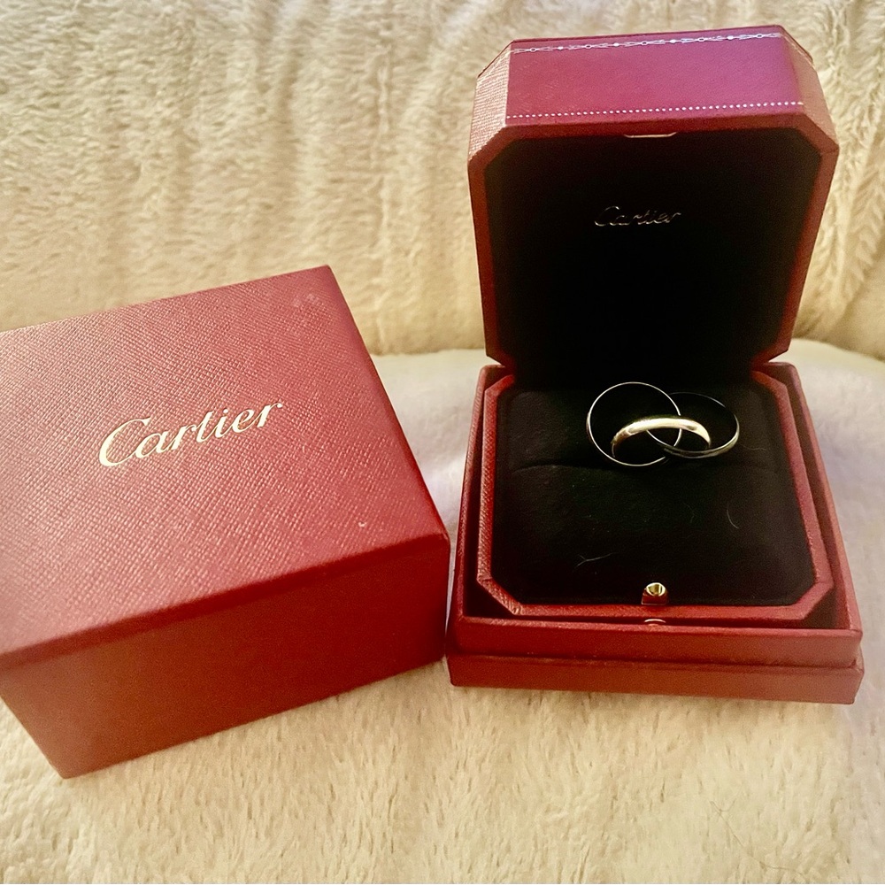 Cartier Classic Trinity Ring in Black Ceramic & White Gold